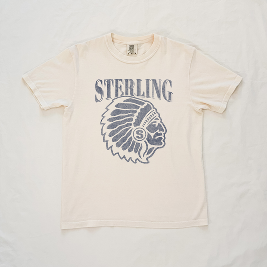 Sterling Warriors Vintage Inspired Graphic Tee | Ivory Comfort Colors Tee