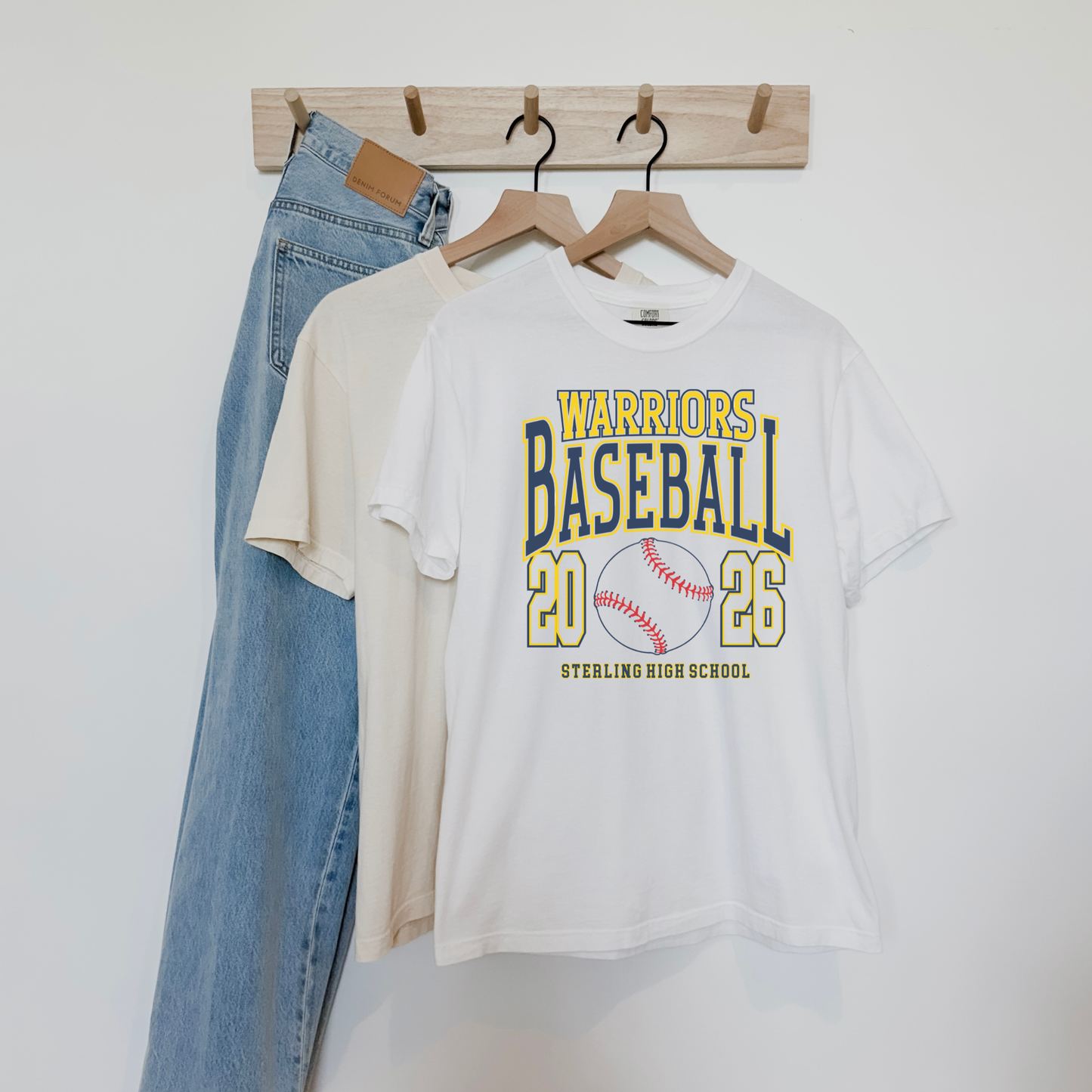 Sterling Warriors Baseball 2026 T-Shirt | High School Baseball Spirit Tee