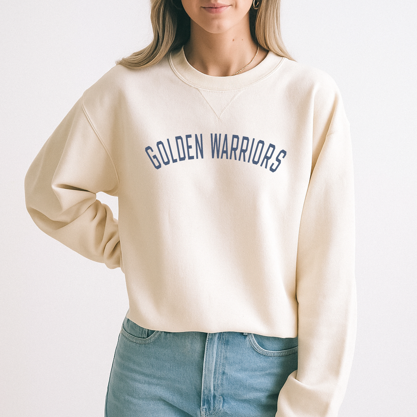 Golden Warriors Crewneck Sweatshirt | Sterling High School Spirit Wear