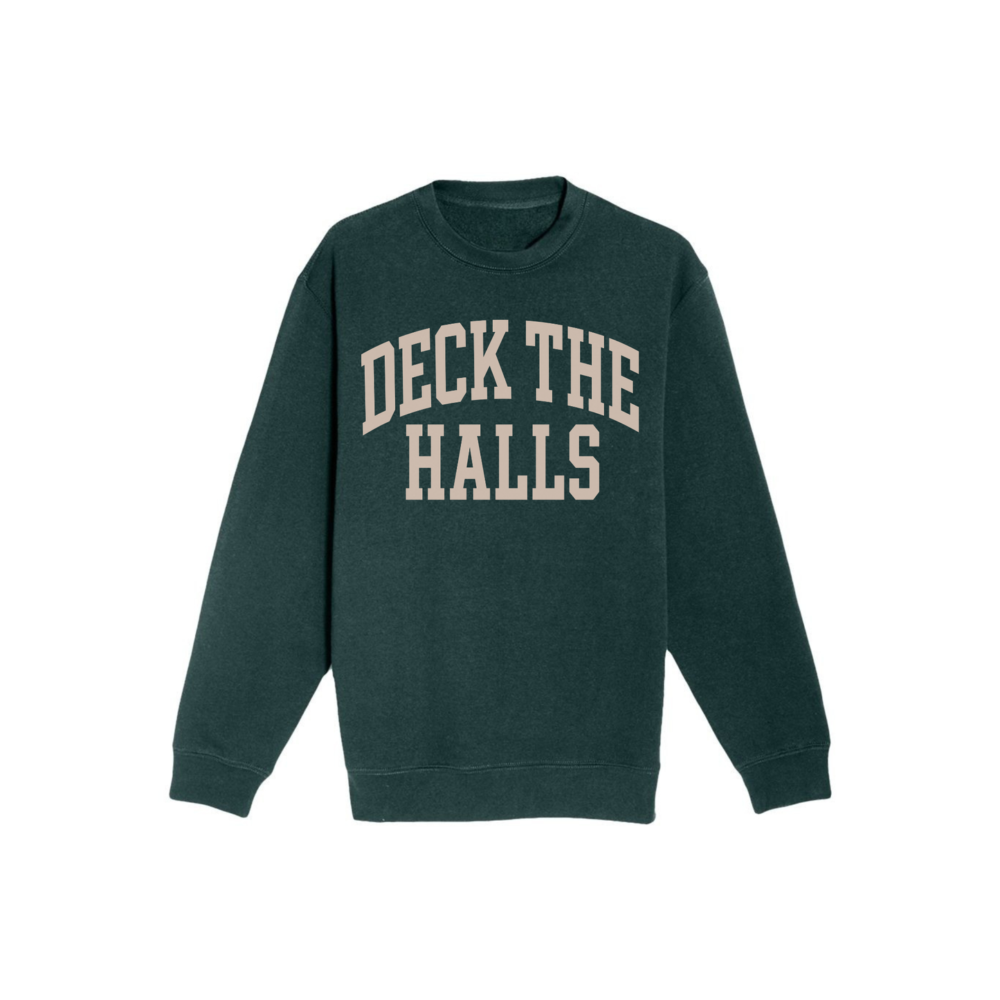 Deck the Halls Sweatshirt | Varsity Christmas Crewneck | Cozy Holiday Sweatshirt