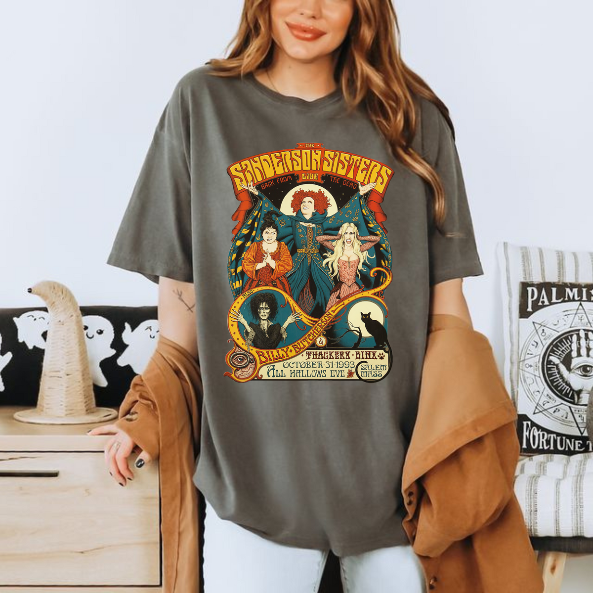 Sanderson Sisters Halloween Graphic Tee | Vintage Hocus Pocus T-Shirt