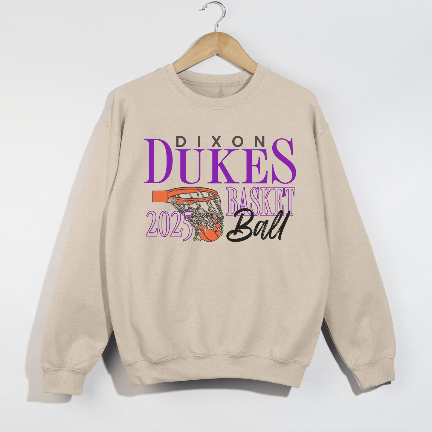 Dixon Dukes Basketball Crewneck | 2025 Game Day Sweatshirt
