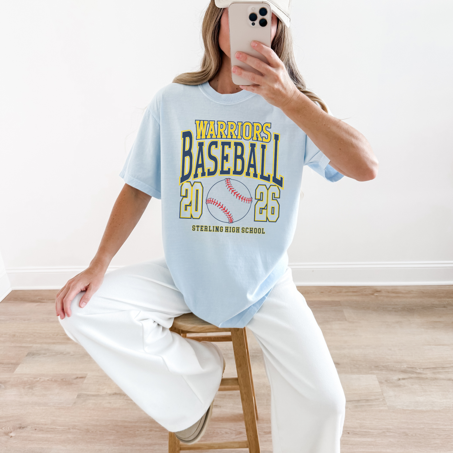 Sterling Warriors Baseball 2026 T-Shirt | High School Baseball Spirit Tee
