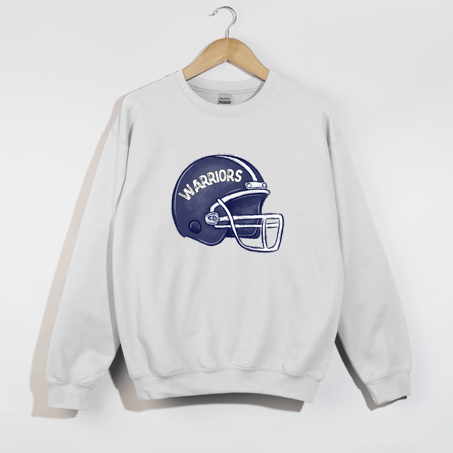 Warriors Football Helmet Sweatshirt