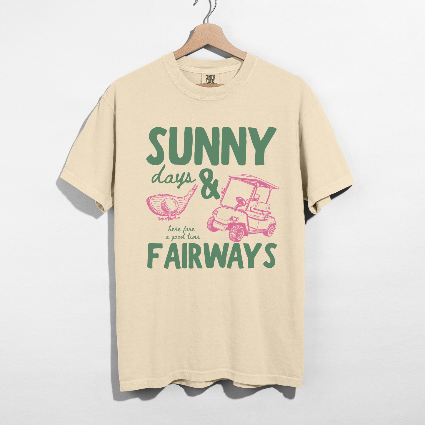 Ivory Sunny Fairways tee minimal preppy golf outfit casual summer style