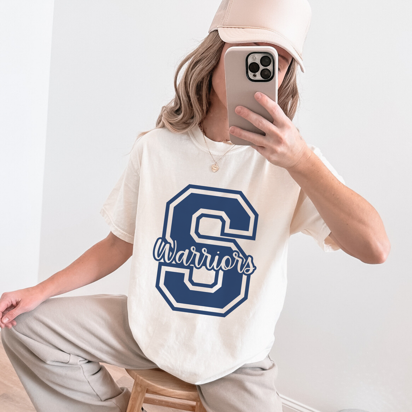 Warriors Collegiate “S” T-Shirt | Game Day Graphic Tee