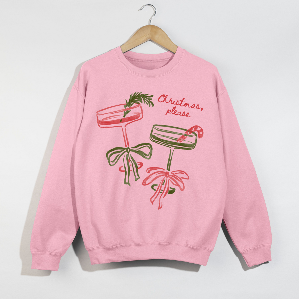 Christmas, Please Holiday Sweatshirt