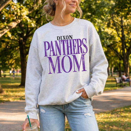 Dixon Panthers Mom Sweatshirt | Vintage Panthers Crewneck