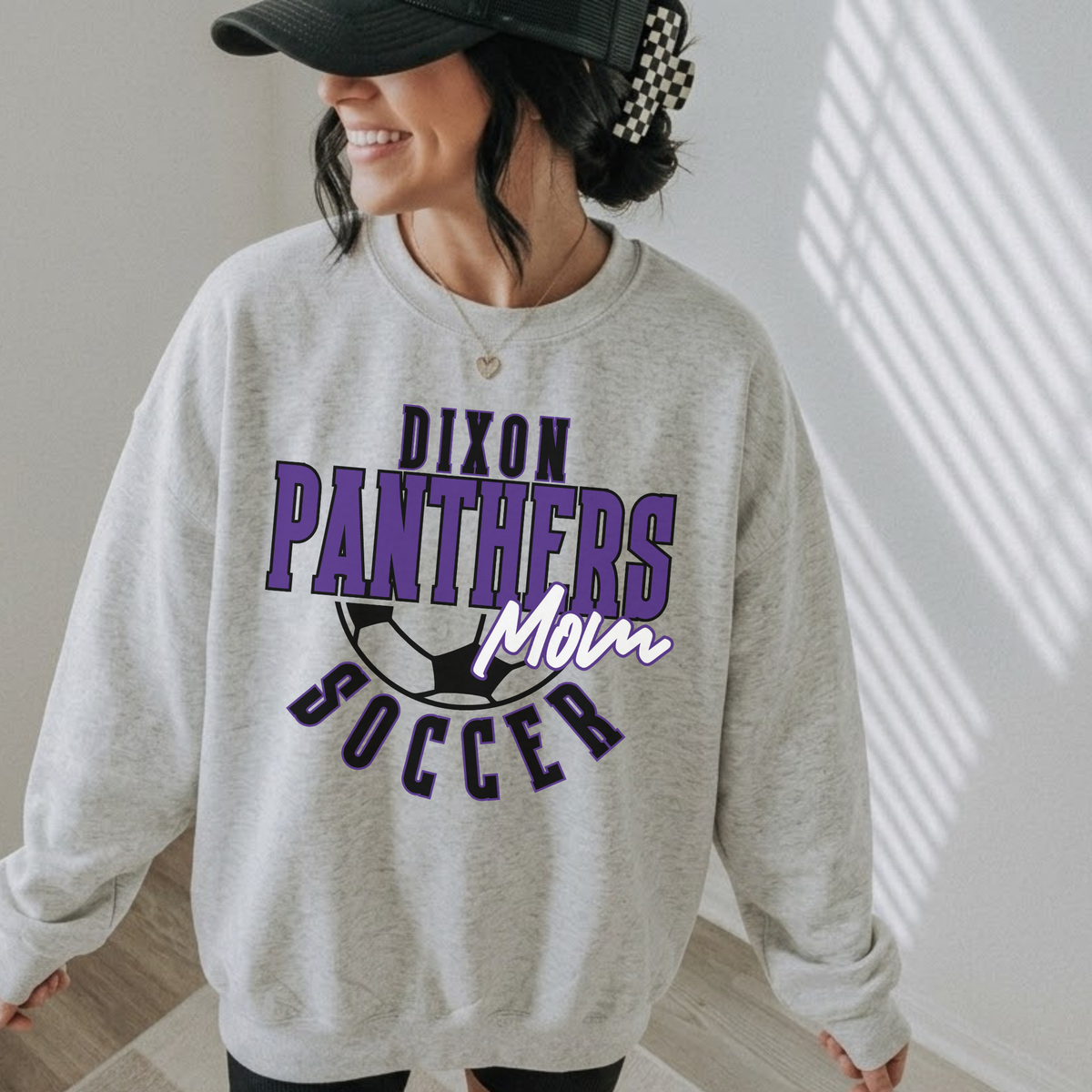 Dixon Panthers Soccer Mom Sweatshirt | Sideline Soccer Crewneck