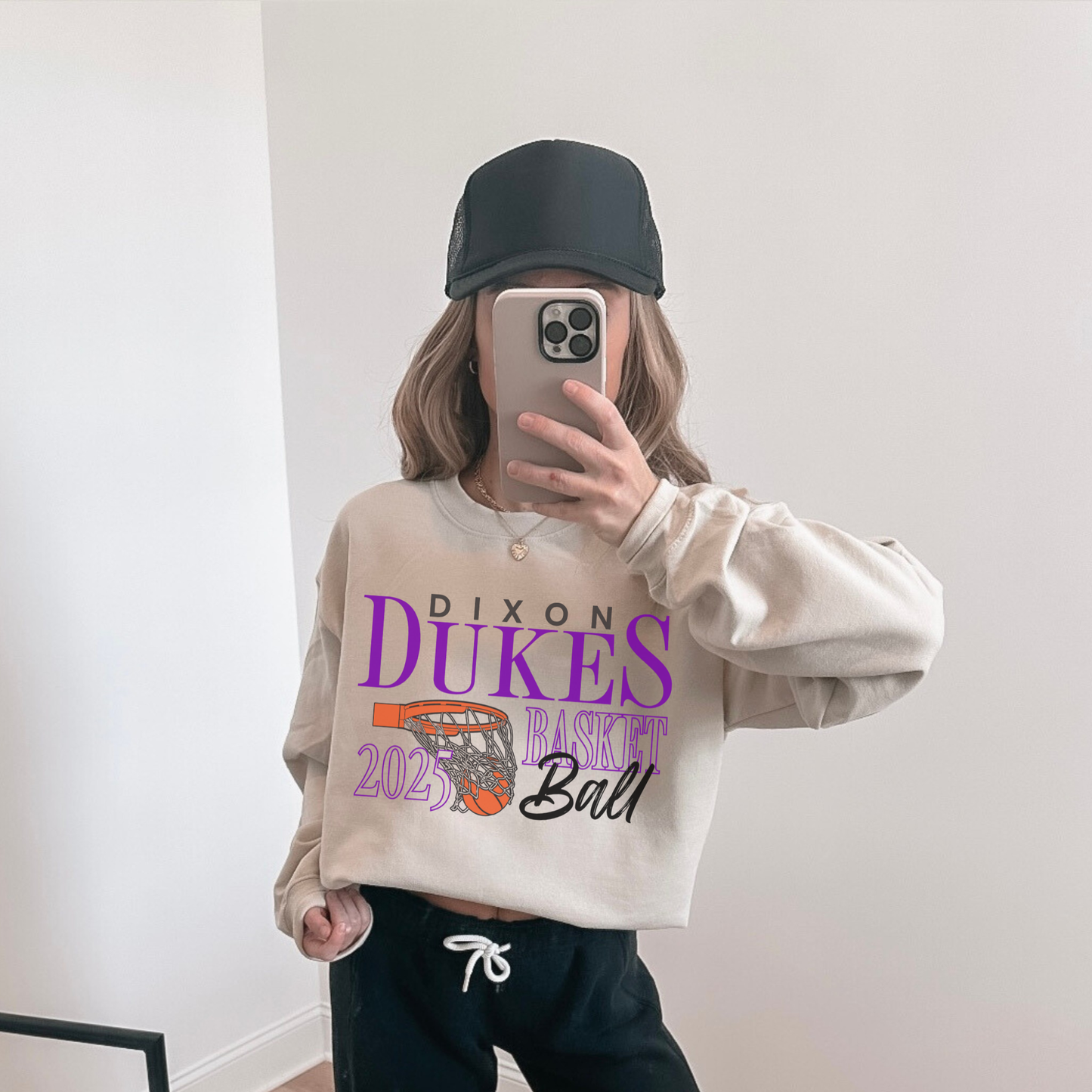 Dixon Dukes Basketball Crewneck | 2025 Game Day Sweatshirt