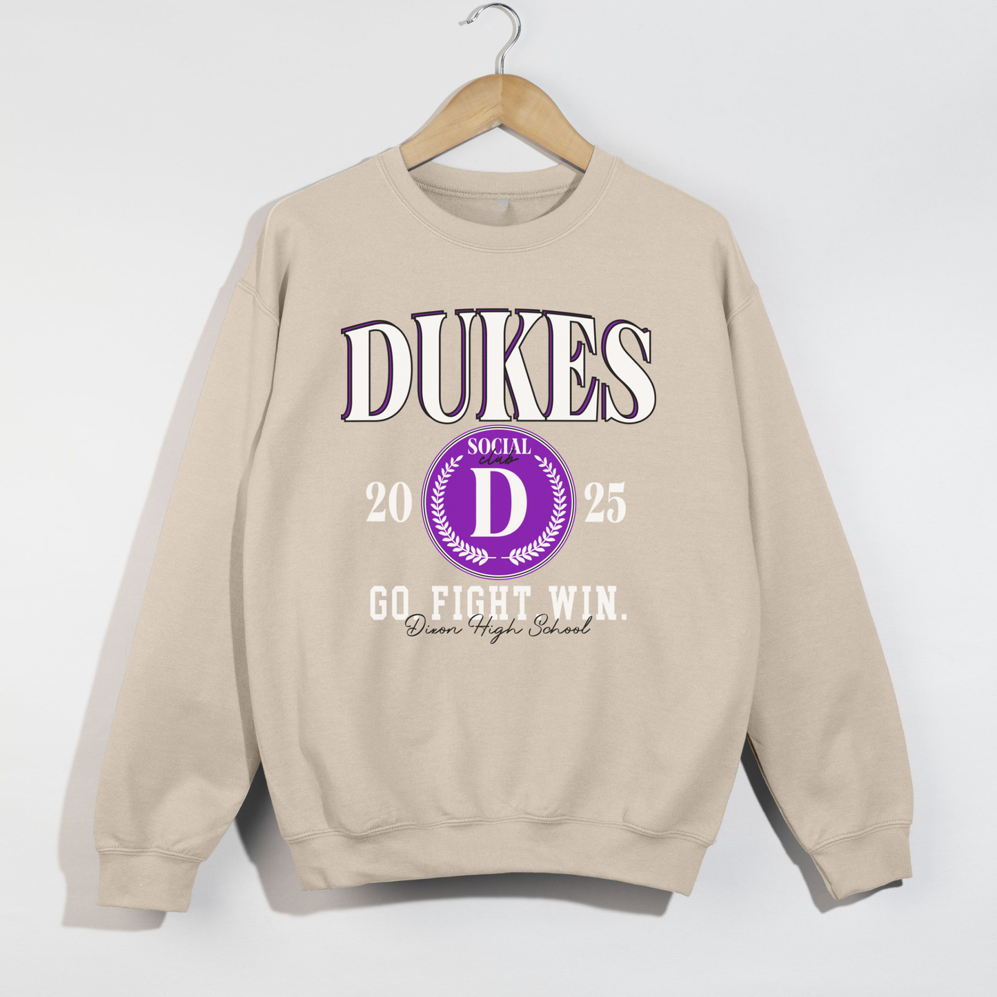 Dixon Dukes 2025 Crewneck | Go Fight Win Sweatshirt