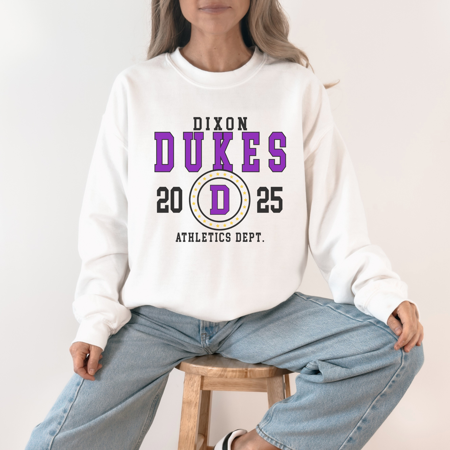 Dixon Dukes Athletics Dept Crewneck | 2025 Spirit Wear Sweatshirt