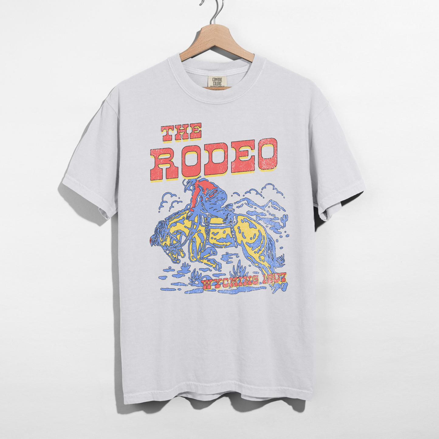white rodeo shirt vintage western graphic tee women