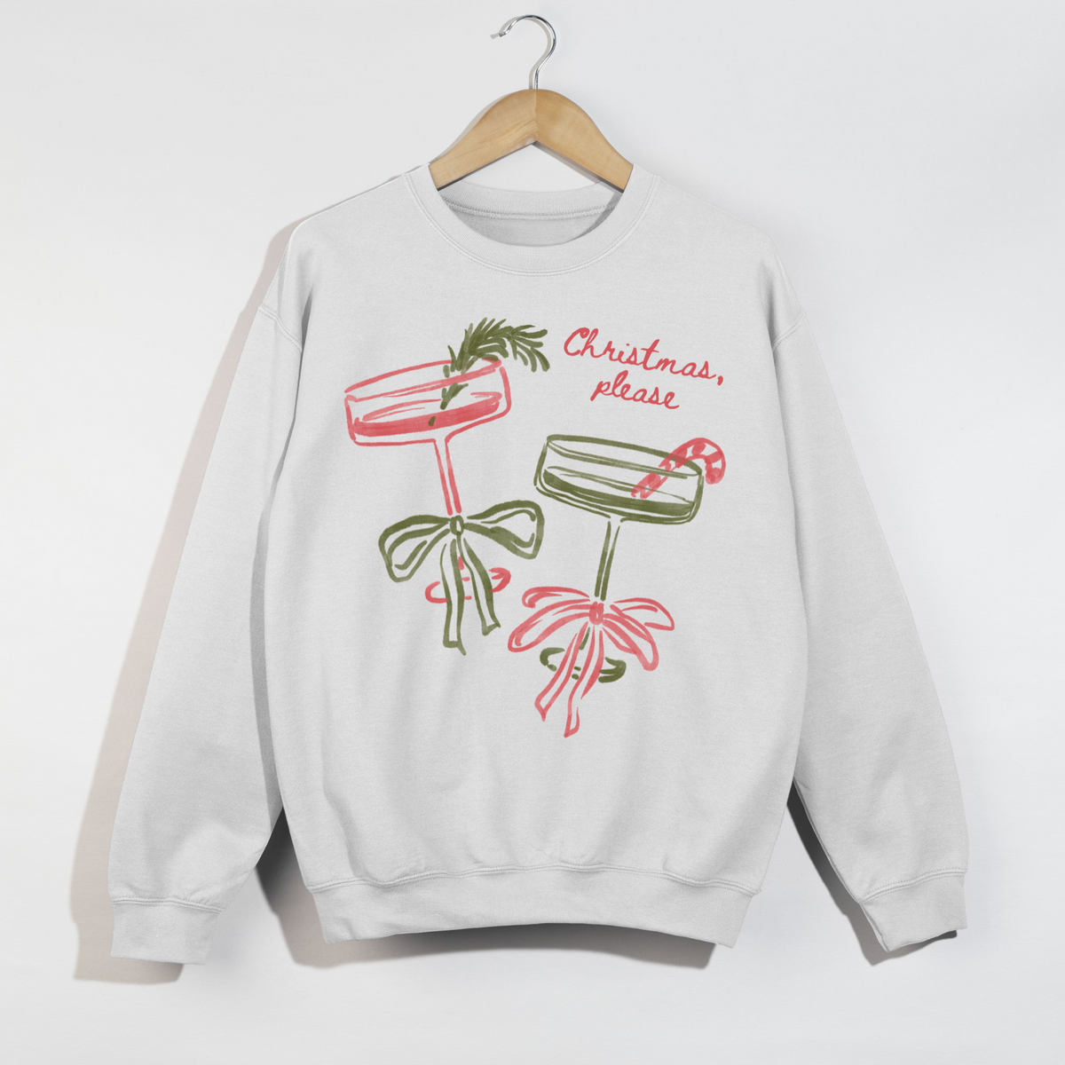 Christmas, Please Holiday Sweatshirt