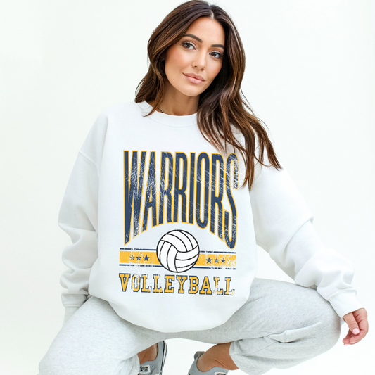 Warriors Volleyball Crewneck Sweatshirt – Game Day Spirit Wear